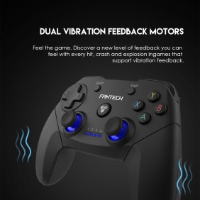 Fantech WGP12 Revolver: Wireless 2.4GHz Gaming Controller with Buit-In Rechargeable Lithium-ion  Battery